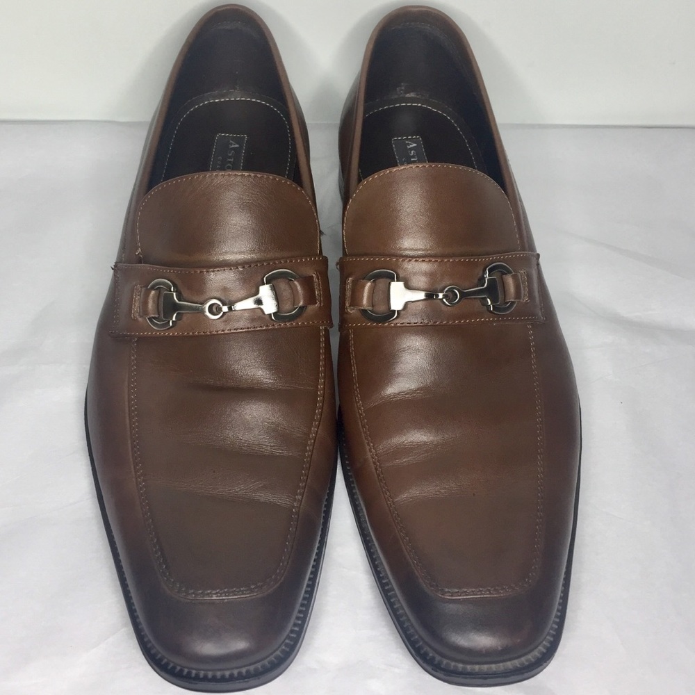 Aston Grey Collection Brown Loafers